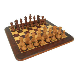 Schack Lyx set 104 Rosenträ 46x46 cm med pjäser i rosenträ