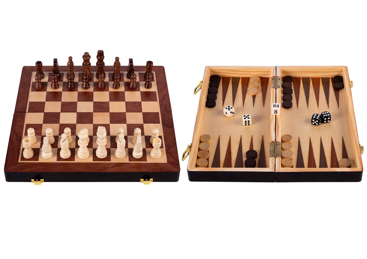 Engelhart - Schack och backgammon hopfällbart Default Title
